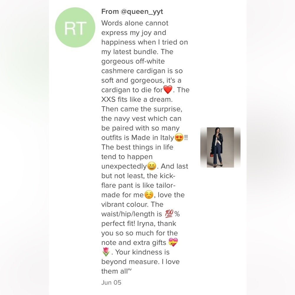 So grateful for customer like you. 💖💖💖